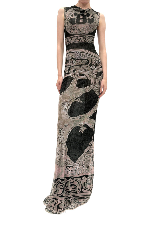 Celtic Mesh Maxi Gown