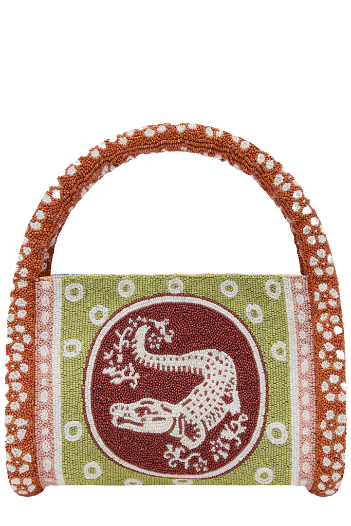 Alberta Beaded Mini Barrel Bag