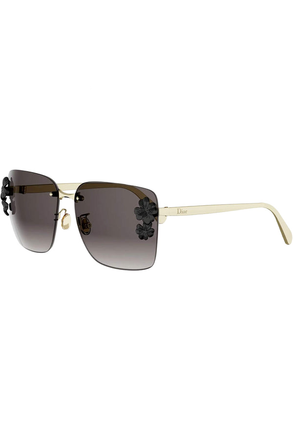 Dior Clover Metal Frameless Sunglasses