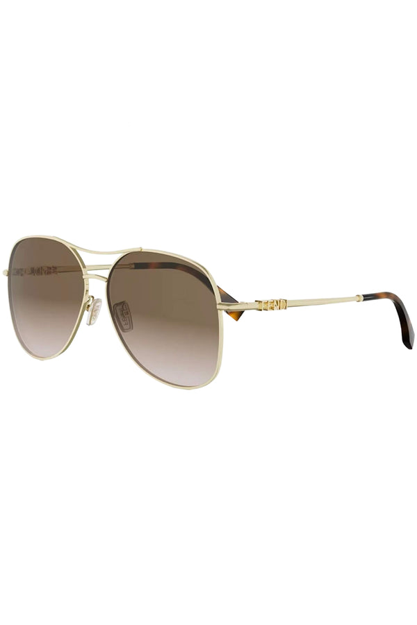 Fendigraphy Metal Frame Sunglasses