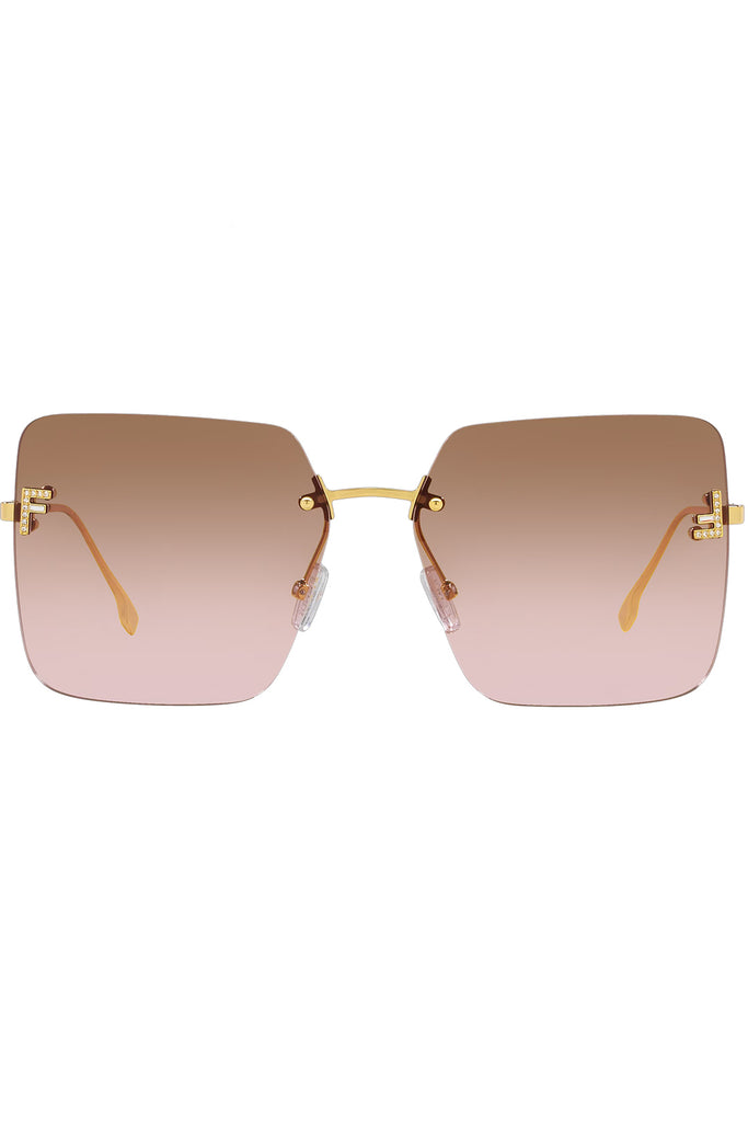 First Crystal Metal Frame Sunglasses
