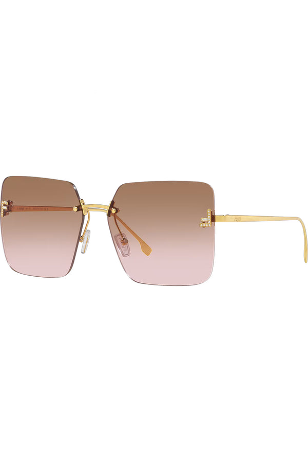 First Crystal Metal Frame Sunglasses