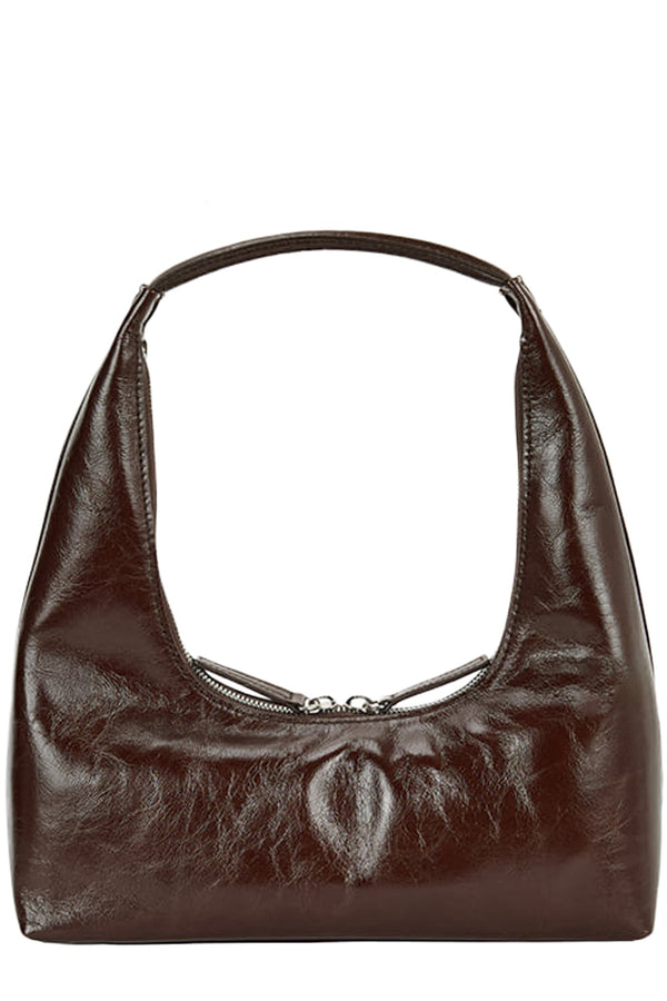 Hobo Crinkle Leather Shoulder Bag