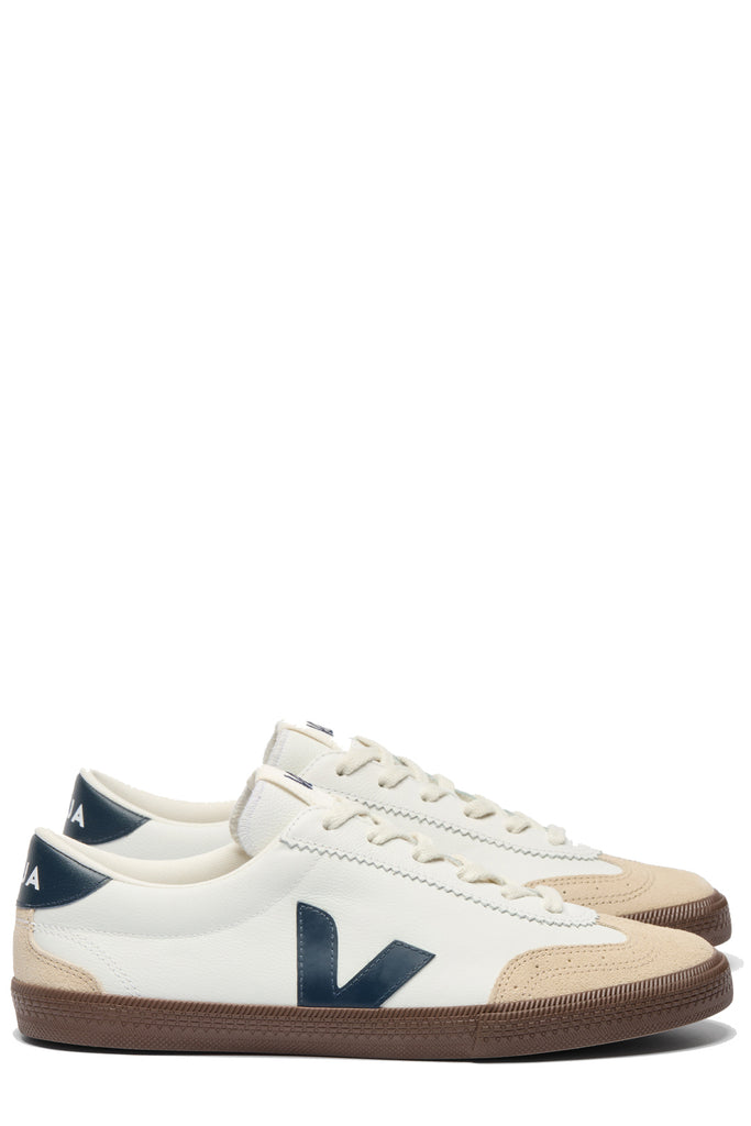 Volley Organic-Traced Leather Sneakers