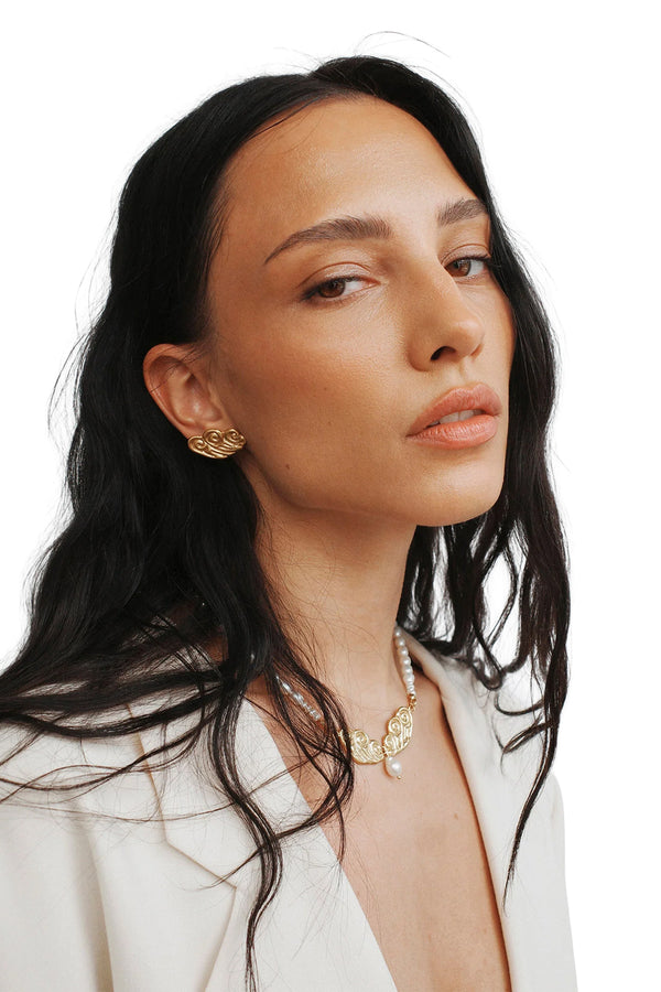 Golden Wave Earrings