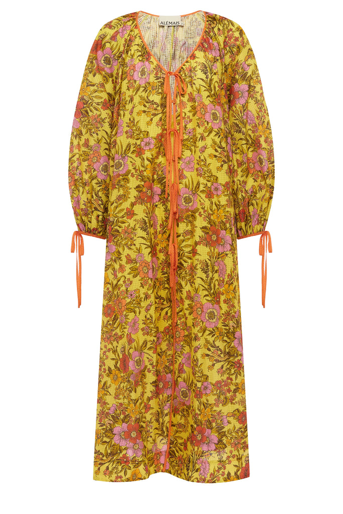 Kitty Tie Front Shirtdress