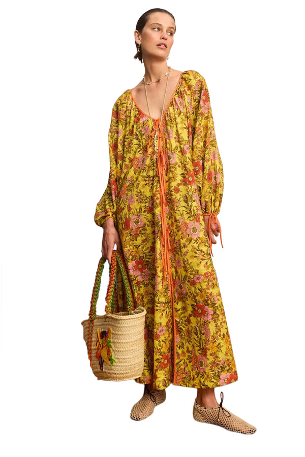 Kitty Tie Front Shirtdress