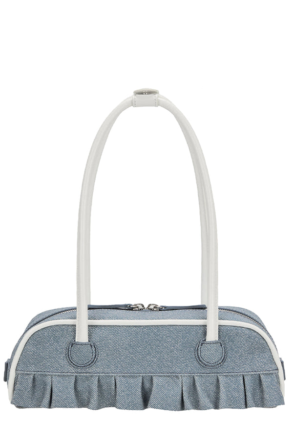 Margesherwood X Peanuts Soft Boston Suede Crinkle Leather Ew Mini Piping Bag