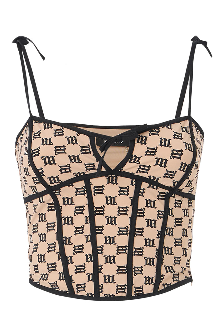 Monogram Coquette Fűző Felső 
