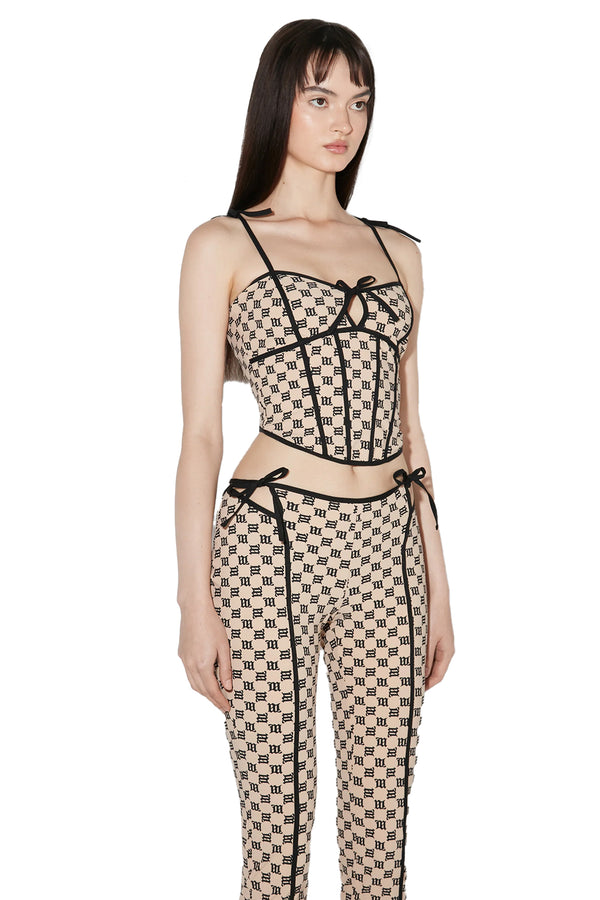 Monogram Coquette Fűző Felső 
