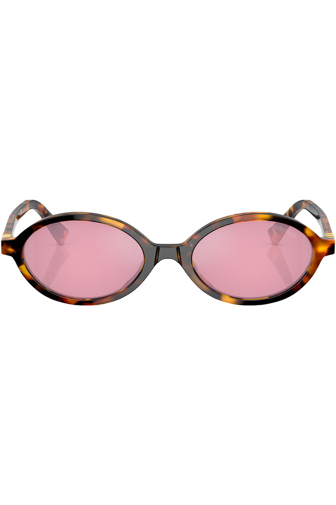 Oval-Frame Regard Logo-Embellished Sunglasses