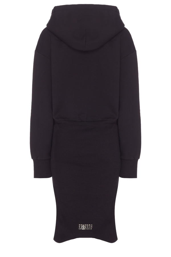 The Oversized Sweatshirt in black colour from the brand MM6 Maison Margiela