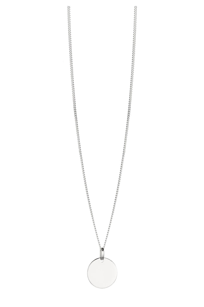 Plate Necklace Silver