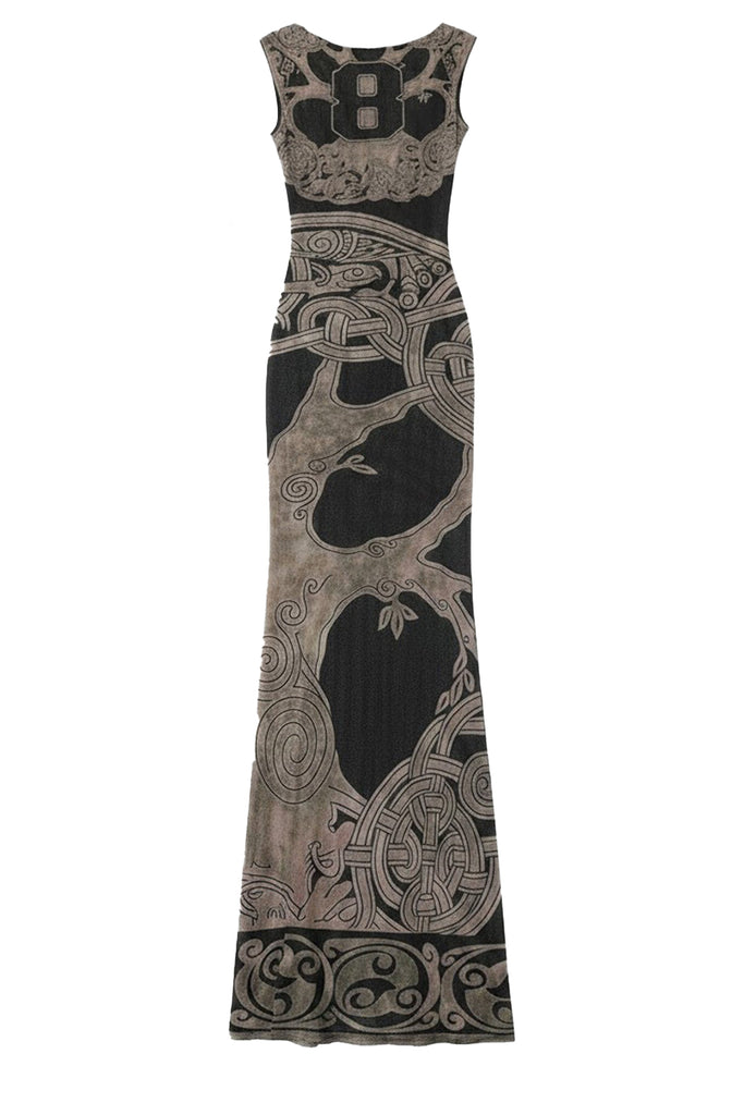 Celtic Mesh Maxi Gown