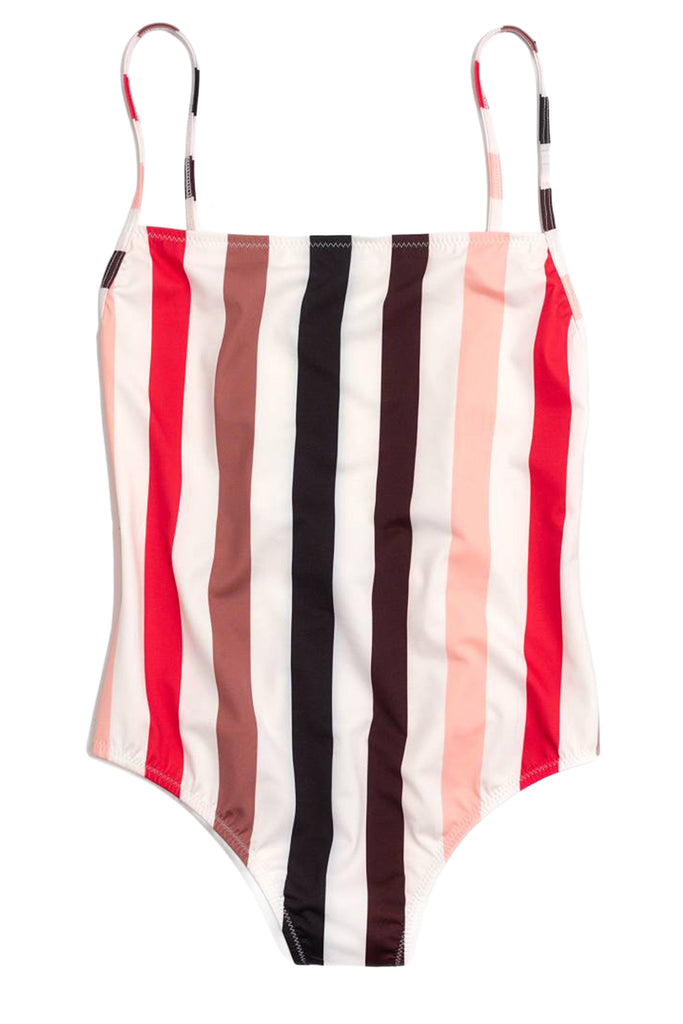 The Chelsea Lipstick Stripe úszódressz