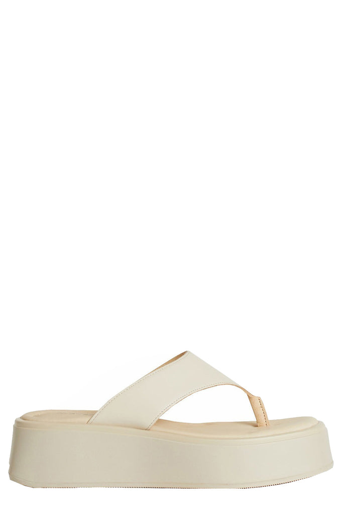 Courtney platform bőrpapucs