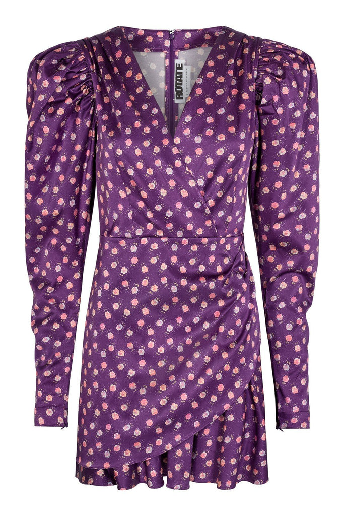 rotate aiken dress pansy all over print ruha