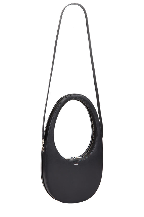 The crossbody swipe leather bag in black color from the brand COPERNI