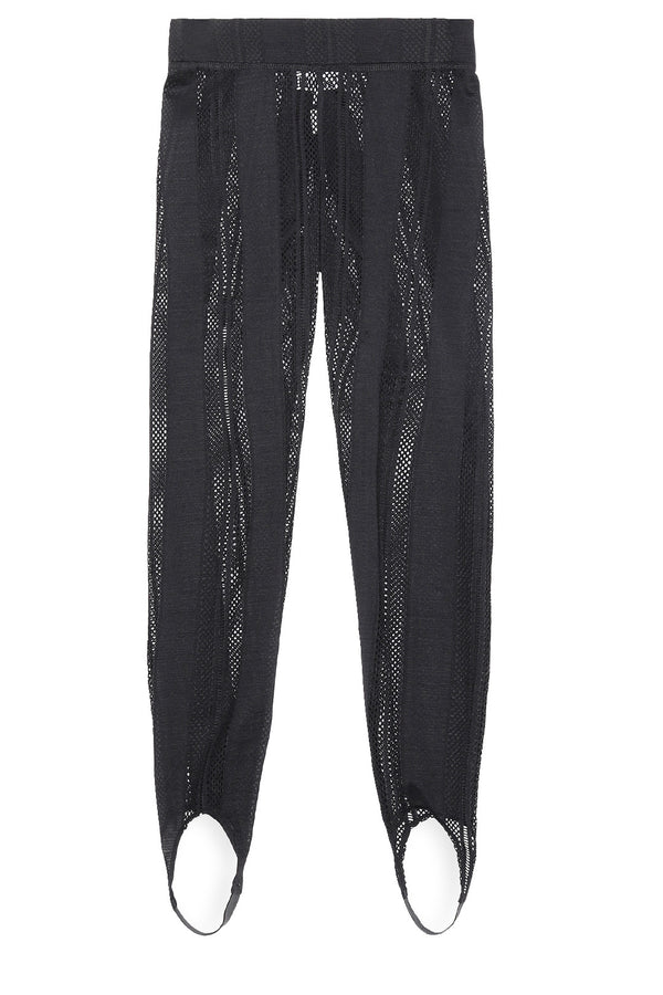 Mesh hálós, talppántos leggings
